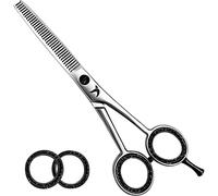 Candure Ciseaux Desepaississant Coiffure 6'' Professionnels Ciseau pour Désépaissir les Cheveux et Sculpteur Effileur Acier Inoxydable Ciseaux de Coiffeur pour Enfants, Hommes et Femmes