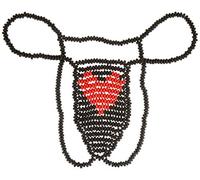 Generique String bonbon cœur Homme Taille unique