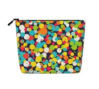 Candy and Lollipops Trousse de toilette pour femme, trousse de voyage portable, organiseur quotidien avec fermeture éclair, Motif confettis lumineux, Taille unique