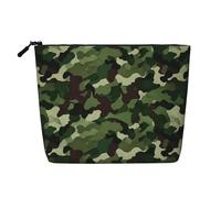 Candy and Lollipops Trousse de toilette pour femme, trousse de voyage portable, organiseur quotidien avec fermeture éclair, vert camouflage, Taille unique