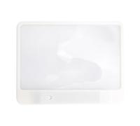 Candy AS-SEEN-ON-TV Loupe de livre pleine page et lumière pour voir les pages 3X plus grandes, qualité optique, antireflet blanc