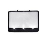 Candy AS-SEEN-ON-TV Loupe de livre pleine page et lumière pour voir les pages 3X plus grandes, qualité optique, noir antireflet