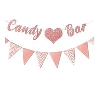 Candy Bar Decoration, Guirlande Candy Bar, Bar A Bonbon Banderole, Paillettes Fanions Banderole, Banderole Candy Bar, Bonbon Mariage Guirlande, Bannière Candy Bar