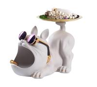 Candy Bowl Boîte de rangement esthétique et amusante pour bureau | Bulldog Bol à clés d'entrée pour table d'entrée, table à manger, salon, maison, décoration de vacances