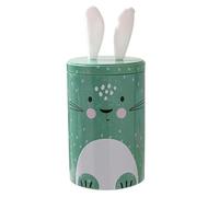 Candy Box, Candy Tins, Metal Material Easter Theme with Bunny Ears Adorable Design Sturdy Construction Versatile Use, Decorative Jars for Kids, 4.13x4.13x6.3inches