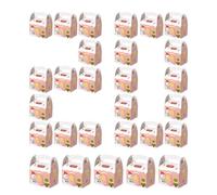 Candy Box - Cardboard, 2.76x4.33x5.12in Treat Box Reusable | Christmas Cookie Baking Containers, Holiday Party Favor Storage For Pastries, Cupcakes, Chocolats, Brownies, Festive Gifting