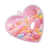 Candy Boxes - Valentine's Day Goodies Storage Case With Heart Shape Design | Small Pink Cookie Boxes For Treats Favors For Home Wedding Birthday Holiday Party Family Gatherings Celebrations