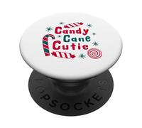 Candy Cane Cutie Funny Christmas Matching Family PopSockets PopGrip Adhésif