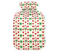 Candy Canes HeartsHot Sac à eau pour soulager les douleurs cervicales | bolsa para cólicos menstruales
