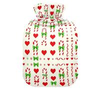 Candy Canes HeartsWarm Compresse pour soulager les douleurs cervicales | bolsa caliente para dolor de espalda