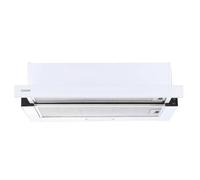 Candy CBT625/2W/1, Hotte télescopique 60 cm, 2 niveaux de puissance, 332,1 m3/h, filtres à carbone, panneau aluminium anti-graisse, éclairage LED, 64 dB, inox
