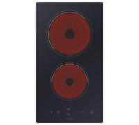Table de cuisson vitrocéramique CANDY CDH3033802962 - Noir - 2 zones de cuisson - Boutons rotatifs