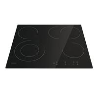 Candy CEH6DXECTT/1 plaque de cuisson/plaque de cuisson autonome Hi-Light/largeur 60 cm/commande mono touch / 4 zones de cuisson/minuterie/sécurité enfant/sans cadre/verre noir