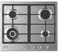 Candy CHG6BF4WEX Table de Cuisson 4 Regions Dopoia Couronne Grilles Fonte Inox