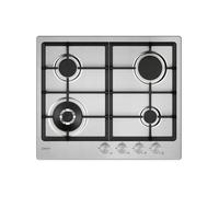 CANDY CHG6BF4WTX Plan De Cuisson Gaz 60cm Inox 4 Feux Inox