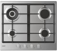 Candy Piano de cuisson gaz CHG6BR4WTX 60 cm 4 feux inox
