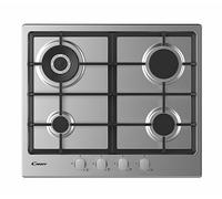 Timeless CHG6BR4WX Table de cuisson à gaz encastrable 4 brûleurs en acier inoxydable