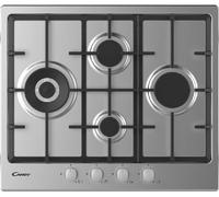 Candy CHG6D4WX Table de Cuisson La Gaz 4 Feux 60 CM en Acier Inoxydable