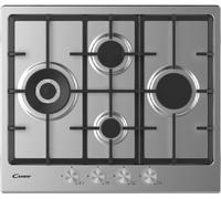 Candy CHG6DWPX Table de Cuisson La Gaz 4 Feux Grilles Au Fonte Inox