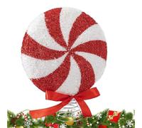 Candy Christmas Tree Topper | Artificial Seasonal Display Decoration | Candy Christmas Tree Topper | Artificial Seasonal Display Decoration | Christmas Decor Tree Topper for Home Farmhouse