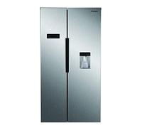 CANDY CHSBSO6174XWD Réfrigérateur-congélateur/Side by Side efficacité énergétique E/Distributeur d'eau avec réservoir de 3 l/Compresseur Inverter/Inox
