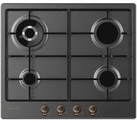CANDY CHW6BR4WGTGH Cuisinière À Gaz 4 Brûleurs 60 Cm Anthracite