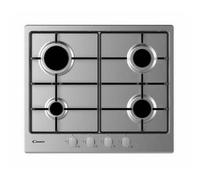 CANDY CHW6BRX Piano De Cuisson Gaz 4 Brûleurs 60Cm Inox Argent