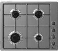 CANDY CHW6LBX Cuisinière À Gaz 4 Brûleurs Inox
