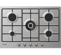 Candy CHW74WTX Table de Cuisson La Gaz 5 Feux 75 CM Inox