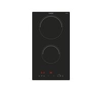 Candy CID 30/1 Plaque à induction Domino, 2 zones, 30 cm, 9 niveaux de puissance, 3,5 kW, commandes centrales, minuteur, verrouillage de sécurité, indicateur de chaleur résiduelle, noir