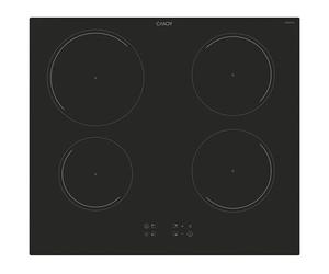Candy CITT642C/E1 Table de cuisson à induction, 4 feux, vitrocéramique, à encastrer, Power Management, Touch, Grill, verrouillage de sécurité enfant, 59 x 55 x 52 cm, noir