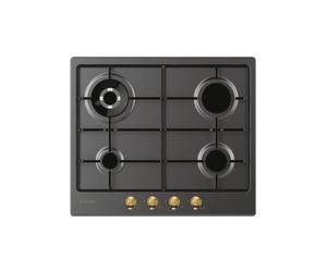 Candy Classic CHW6BR4WGTGH Anthracite Encastrable 59 cm Gaz 4 Brûleurs