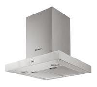 CANDY CMB655X-Hotte murale evacuation / recyclage-571 m3 air / h boosté-65 dB max-3+1 vitesses-L 54,8 cm-Inox