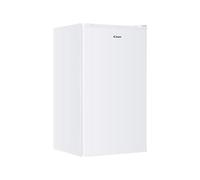 CANDY COHS 38E36W Réfrigérateur de table, capacité nette, 90 l, butée de porte interchangeable, baleines en verre réglables, éclairage intérieur, blanc