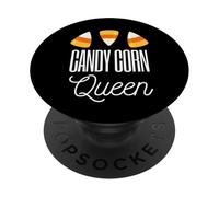 Candy Corn Queen - Cadeau Amusant pour Halloween PopSockets PopGrip Adhésif