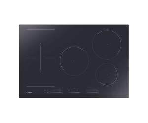 Candy CTPS64SCTTWIFI Plaque de cuisson à induction, commande Mono Slider, 4 zones de cuisson, WiFi, sans cadre, verre noir, 52 x 59 x 6 cm