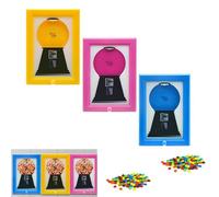 Candy Dispenser, Rare Vintage the Handy Candy Frame - Hanging Candies Machine Art, Mini Wall Mount Gumball Machine, Snack Spinner Picture Frame Display, Hang on Wall or Stand on Table (A+B+C)
