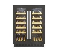CANDY DiVino CCVB 60D/1 Cave à vin intégrée deux zones, 119 l, 38 bouteilles, contrôle indépendant, 12 étagères, traitement anti-UV, compresseur silencieux, LED, température 5º à 18°, 39 dB
