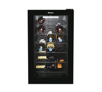 Candy DiVino CWC 021 M/NF Cave à vin, 21 bouteilles, App hOn avec technologie vivante, étagères chromées, 39 dB, classe G, 40 x 55 x 70 cm, Noir [Classe d'efficacité énergétique G]