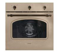 Candy FCC603NAV Four électrique à encastrer, ventilé, capacité 65 litres, multifonction et fonction pizza, 8 programmes, 56,8 x 59,5 x 59,5 cm, style rustique, avoine