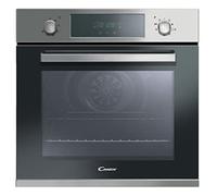 Candy FCPK606X/E Four - Encastrable, 65L, Ventilateur, Nettoyage par pyrolyse et aqualyse, 9 fonctions, Minuterie, Commandes tactiles Push&Pull, Portes en verre triple, Inox, Classe A