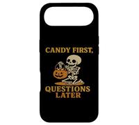 Candy First Questions Later - Squelette d'halloween Amusant Coque pour iPhone Air
