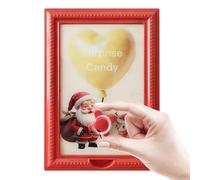 Candy Frame - Machine à bonbons de Noël Père Noël | Distributeur de bonbons renne - Cadre photo pour fête, anniversaire, salon, chambre à coucher, bureau, étagère, entrée, porche
