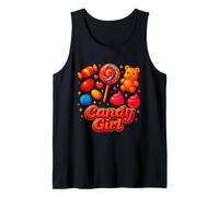 Candy Girl Bonbons Sucette Barbe À Papa Shirt Débardeur