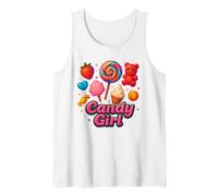 Candy Girl Bonbons Sucette Barbe À Papa Shirt Débardeur