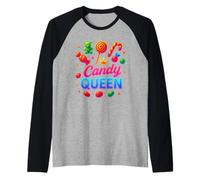 Candy Girl Bonbons Sucette Barbe À Papa Shirt Manche Raglan