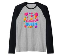 Candy Girl Bonbons Sucette Barbe À Papa Shirt Manche Raglan