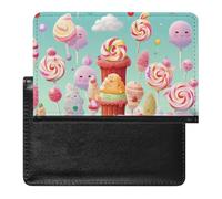 Candy Happy Étui de protection pour passeport avec blocage RFID - Porte-carte d'identité - Portefeuille de voyage sécurisé pour tickets de passeport, cartes de crédit, style, taille unique, Style :,