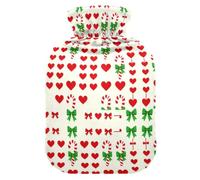 Candy Hearts Bouillotte pour chauffe-ventre Rouge/vert | bolsa caliente para dolores menstruales