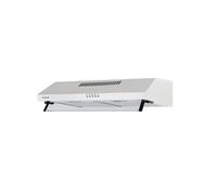CANDY Hotte casquette CFT63/1W/1 - 60 cm - 3 vitesses - LED - Blanc - Aspiration jusqu'à 329 m³/h - Niveau sonore 63-72 dB - Filtre aluminium &